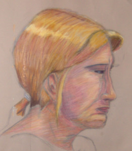 Woman in Pastel